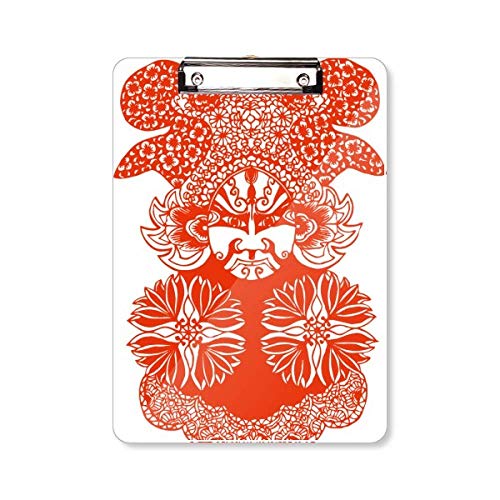 Porte-bloc A4 Opéra de Pékin rouge pour organiser vos documents