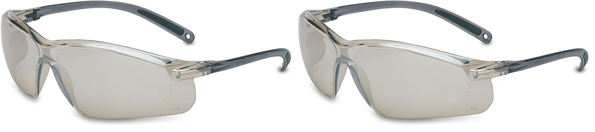 Uvex by Honeywell A704 Series Safety Eyewear Indoor/Outdoor Lens with Anti-Scratch Hardcoat (Pack of 2)