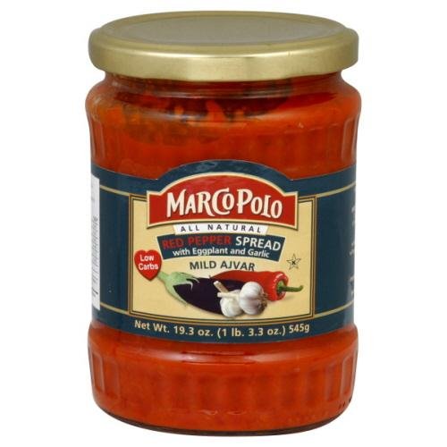 Marco Polo Veg Spread, Mild Ajvar, 19.30-Ounce (Pack of 6)