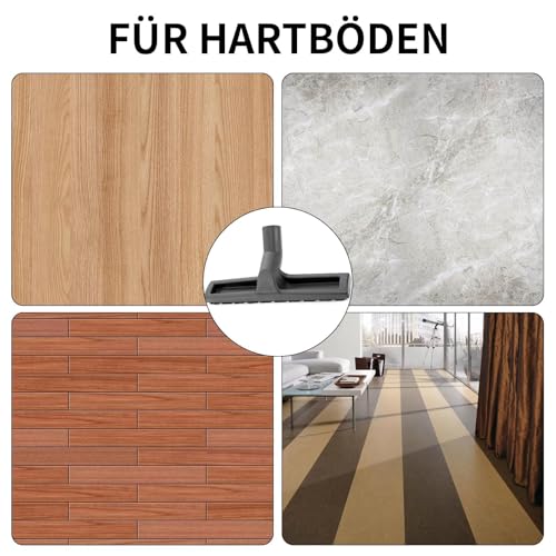 Alriedy 35mm Staubsauger Bürste Universal Bodendüse,Kompatibel Mit Kärcher/Bosch/Siemens/Samsung/Metabo/Medion/Philips/Miele/Dirt Devil/Panasonic,Hartbodendüse, Staubsauger Düse Ersatzteile