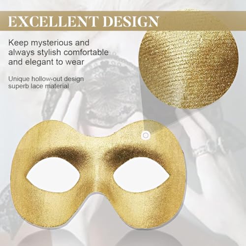PATPAT� 2PCS Masquerade Mask for Couple, Lace Masquerade Masks for Women & Venetian Masquerade Mask for Men, Halloween Carnival Mask for Prom Ball Bar Costume Party Supply