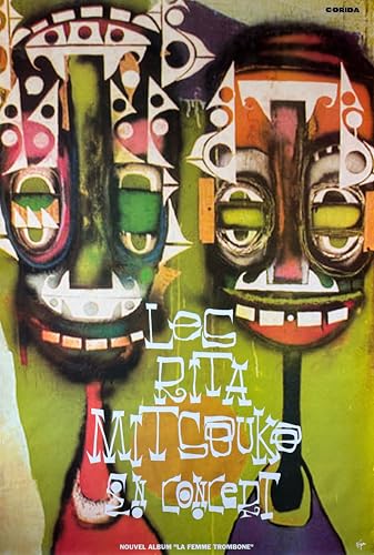 Poster Rita Mitsouko En Concert 2002 Affiche 80X120Cm décoration murale géante rock