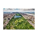 Central Park Skyline New York Poster, dekorativer Maldruck, 
