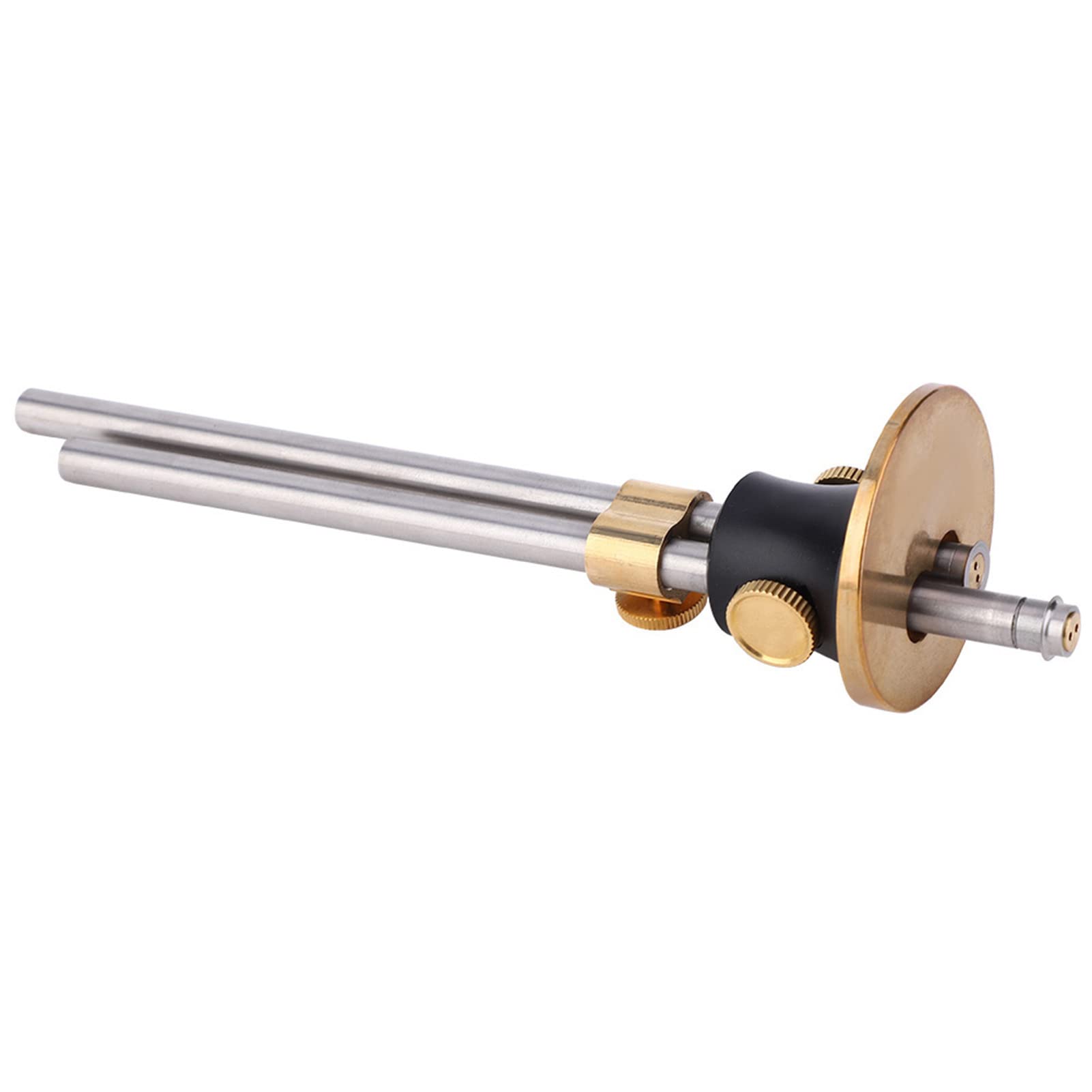 Trazador de Carpintero de Estilo Europeo, Herramienta de Medición Manual Duradera, Ajuste Fino para Marcar con Precisión, para Carpinteros y Carpinteros, Acero Inoxidable, Doble Eje 7.2"