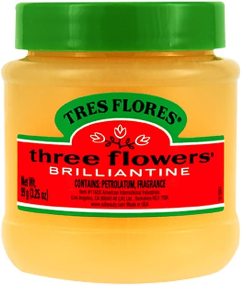 Tres Flores Brilliantine Solid 3.25 Ounce (96ml) (3 Pack)