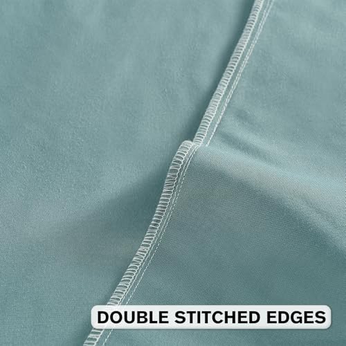 Image of FUTEI Pack of 2 Velvet Throw Pillow Covers 18x18 Inch Soft Embossed Leaf-Relief Textured Decorative Cushion Cases Modern Natural Farmhouse Accent for Couch Bed Living Room, Grey Blue