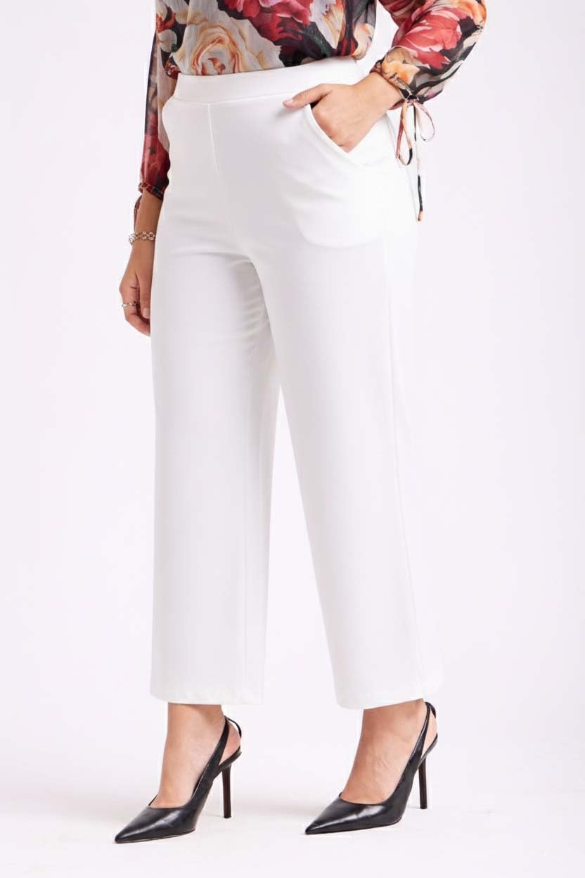KOTTY Pantaloni formali da donna a vita alta, vestibilità dritta, per ufficio e abbigliamento casual
