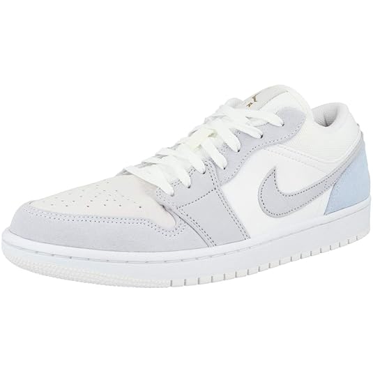 Buy AIR Jordan 1 Low-White/Sky Grey-Football GREY-CV3043-100-7.5UK
