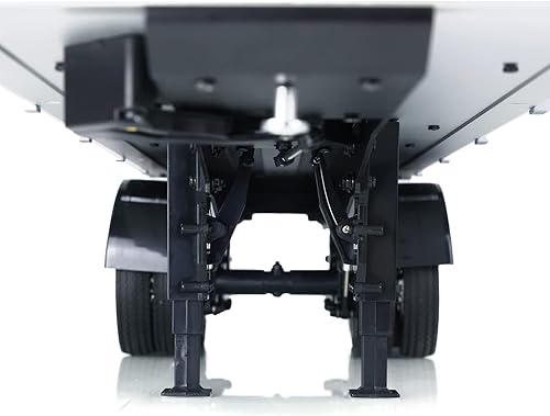 Miniatura 9 de Toucan RC Hobby 1/14 2 ejes RC Tractor Remolque de cama plana modelo DIY Remoto Semi camión para 1:14 770S RC Tractor Truck