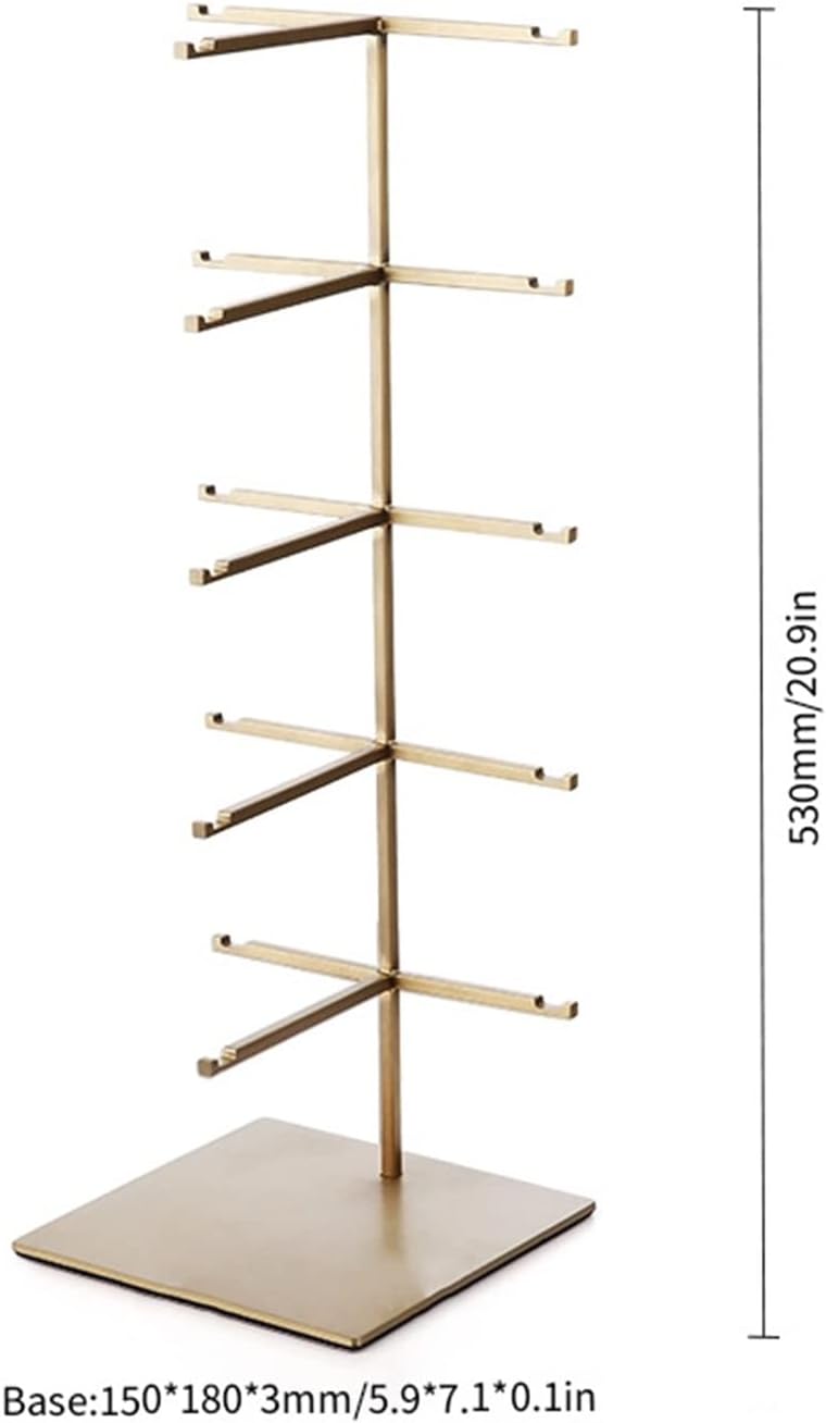 Shop Storage Rack Display Decorative Props Glasses Shelf Sunglasses Bracket Stainless Steel Glasses Display Sunglasses Display Stand (Color : 4 Layers) (4 Layers)