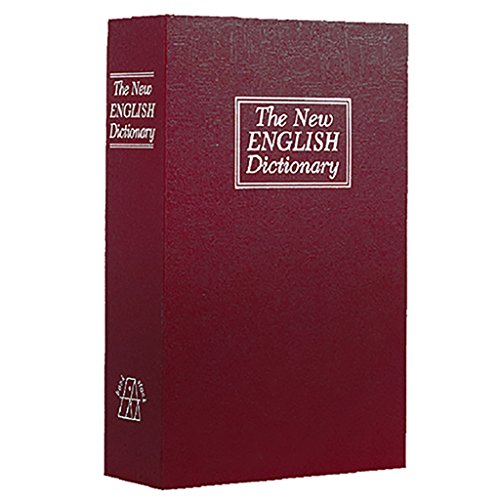 Academyus Creative Booksafe Lock Key Book Safe Diversion Secret Hidden Security Stash Box