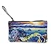 Produktbild shibeili Sunset Underwater Dolphin Tragbare Leinwand Münzwechsel Taschen Reißverschluss Brieftasche