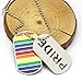 GuoShuang TTKP 2Pc. Pride Rainbow Dog Tag LGBT Jewelry Gay and Lesbian Pride Necklace