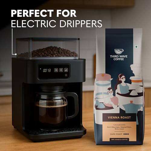 Image of THIRD WAVE COFFEE | Vienna Roast | 100% Arabica | Dark Roast | Electrical Dripper | Medium Grind | 250 grams | Pouch