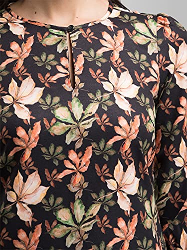 Image of FableStreet Women's Polyester Printed 3 /4thsleeve Regular Fit Top