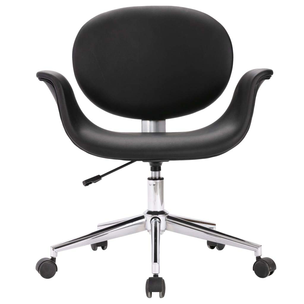 Sillas de cocina, mesa de comedor, sillas de comedor giratorias, 2 unidades, piel sintética negra para salón, cocina, dormitorio