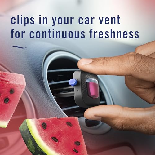 Image of Car Air Freshener Vent Clip Sweet Watermelon Vine Scent, 2 Count, .13 oz Total