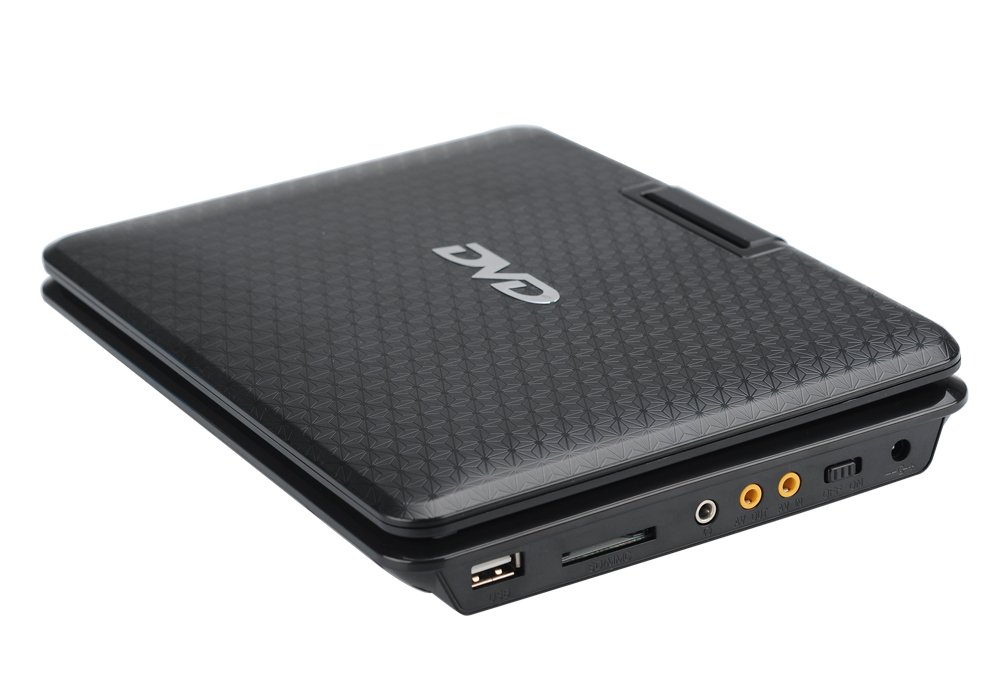 Bw 22,9 cm 270 degrés écran pivotant lecteur de DVD – Résolution 1280 x 800, région gratuit, TV + Radio FM, jeu, Émulation