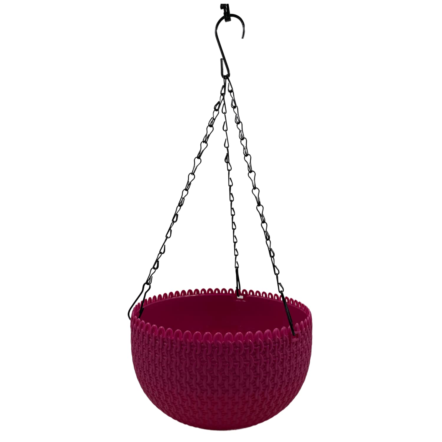 Hug A Plant | Capri Hanging Planter 20cm Round Hanging Plastic Pot (7INCH|20CM) (Pink) (B0C6LSQNY3) Amazon Price History, Amazon Price Tracker