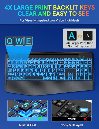 Trueque Wireless Keyboard With 7 Colored Backlits thumb #5