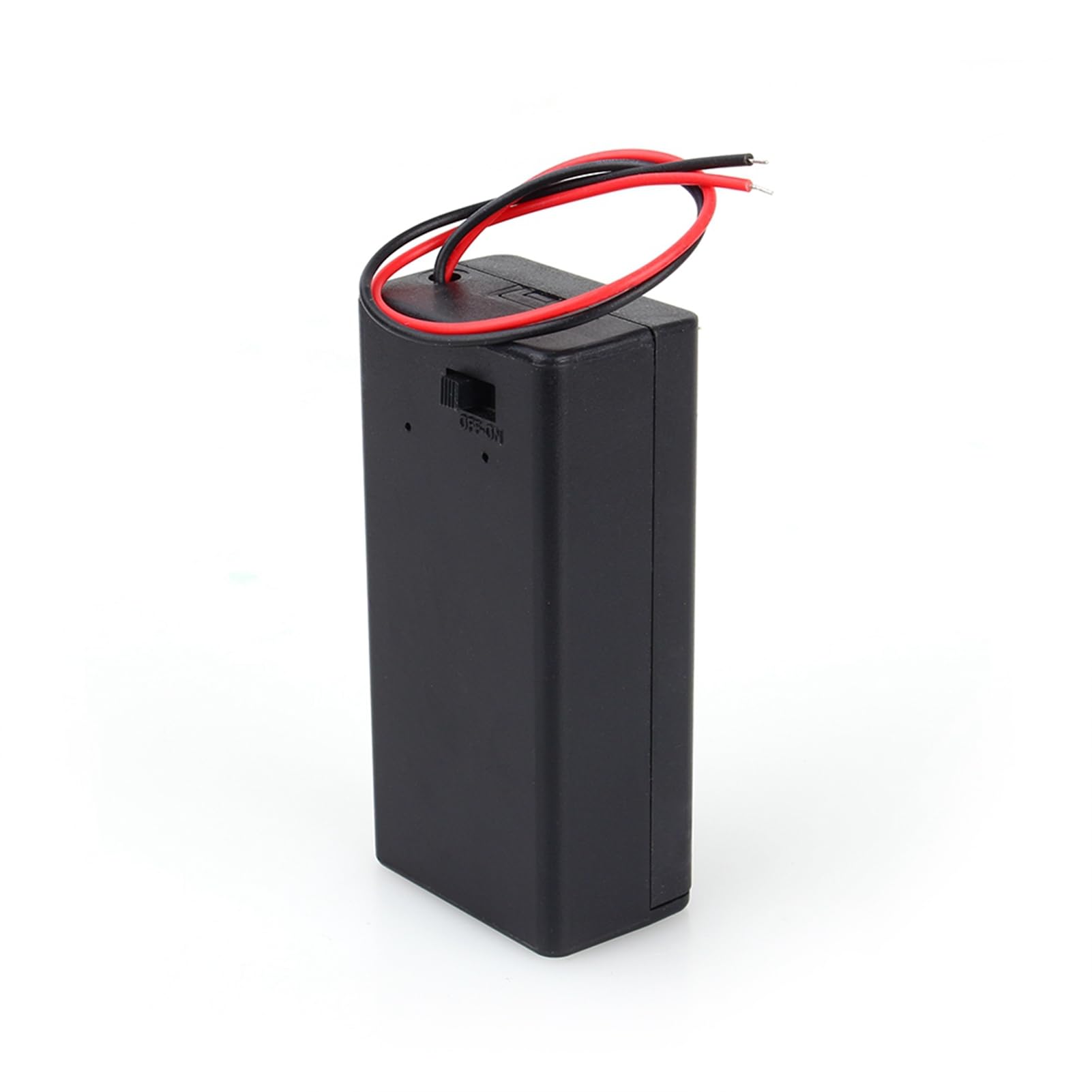 Estink Support de Batterie 9 V, Boîtier pour Pile 9V Volt PP3, Compartiment de Batterie 9 V avec boîtier et Interrupteur, 68,02 x 33,24 x 21,58 mm, Longueur du câble d'alimentation 150 mm