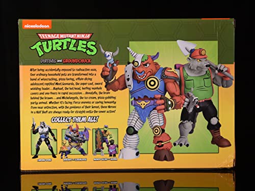 Nickelodeon-Neca Tmnt Teenage Mutant Ninja Turtles [Dirtbag And Groundchuck] 7" Action Figure 2 Pack, Target Exclusive #TOP1