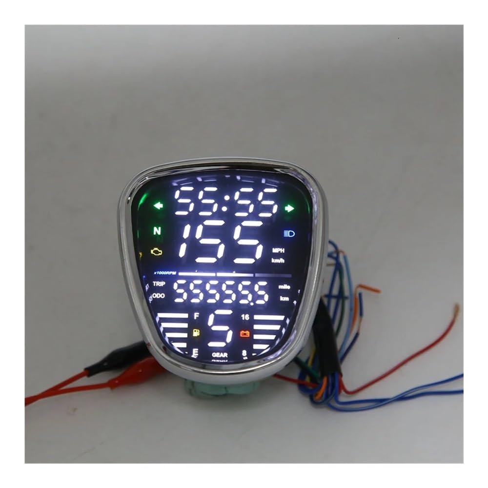 Velocímetro Digital para el conjunto de odómetro y medidor | Aplicación para el conjunto de odómetro y medidor de RPM de motocicletas para C70 C90
