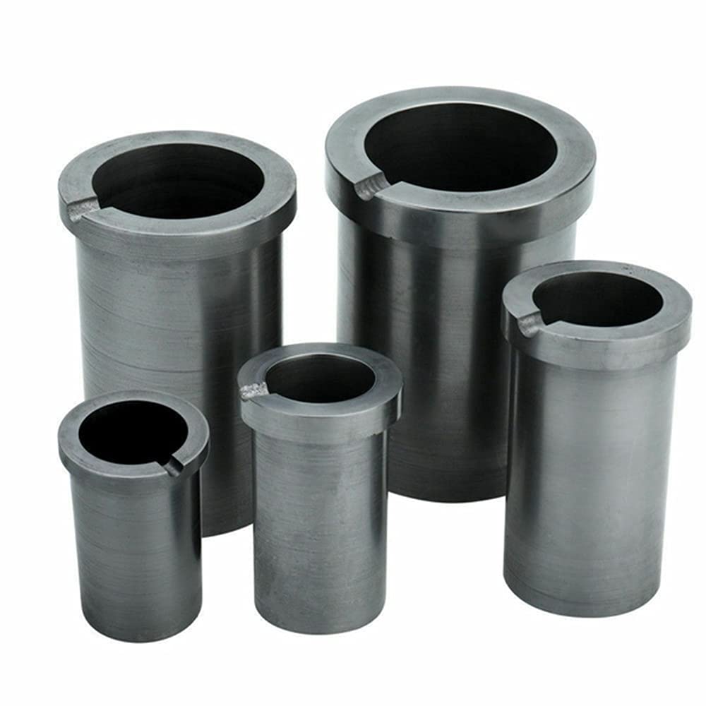 Gussform aus Metall Graphittiegel 58 x 88 mm, Graphitofen 1 kg, Metallschmelz-Raffiniertiegel for Gold, Silber, Kupfer, Messing, Aluminium