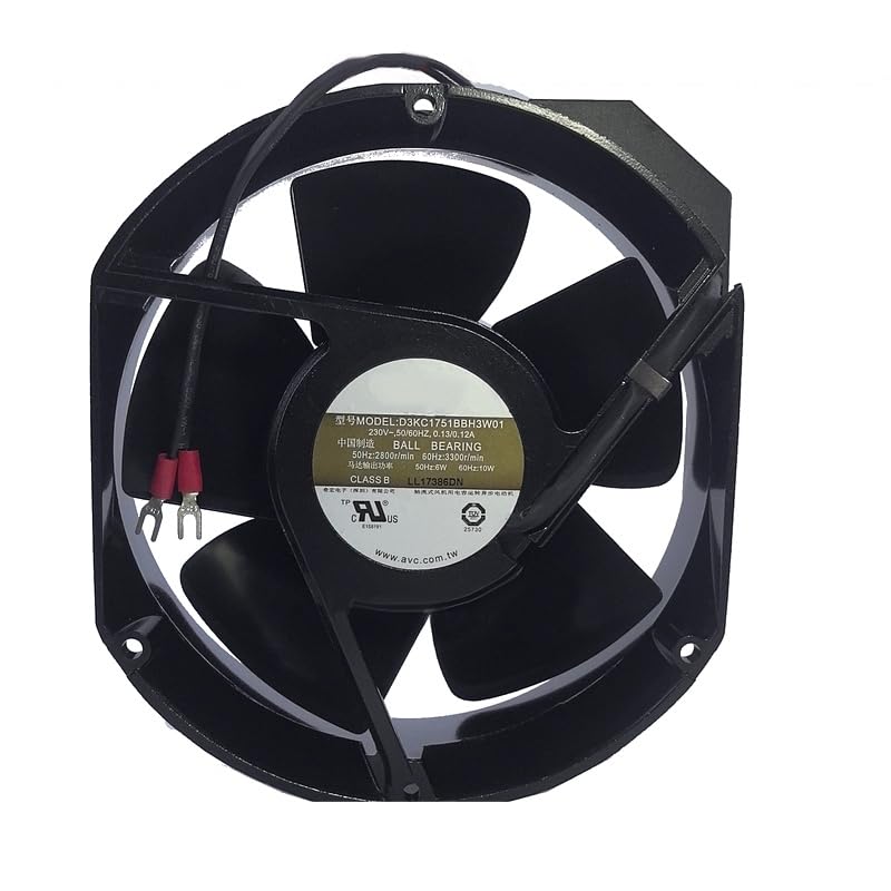 Ventilateur axial 17cm anti surchauffe pour armoire technique 230V tout métal 17251