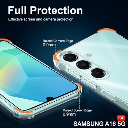 Image of TheGiftKart Transparent Crystal Clear Back Cover Case for Samsung Galaxy A16 5G | Shockproof Soft TPU Case | Cushioned Edges for Ultimate Protection Back Cover Case (TPU, Transparent)