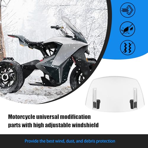 Pare-brise pour moto avec modification du spoiler pour une stabilité maximale