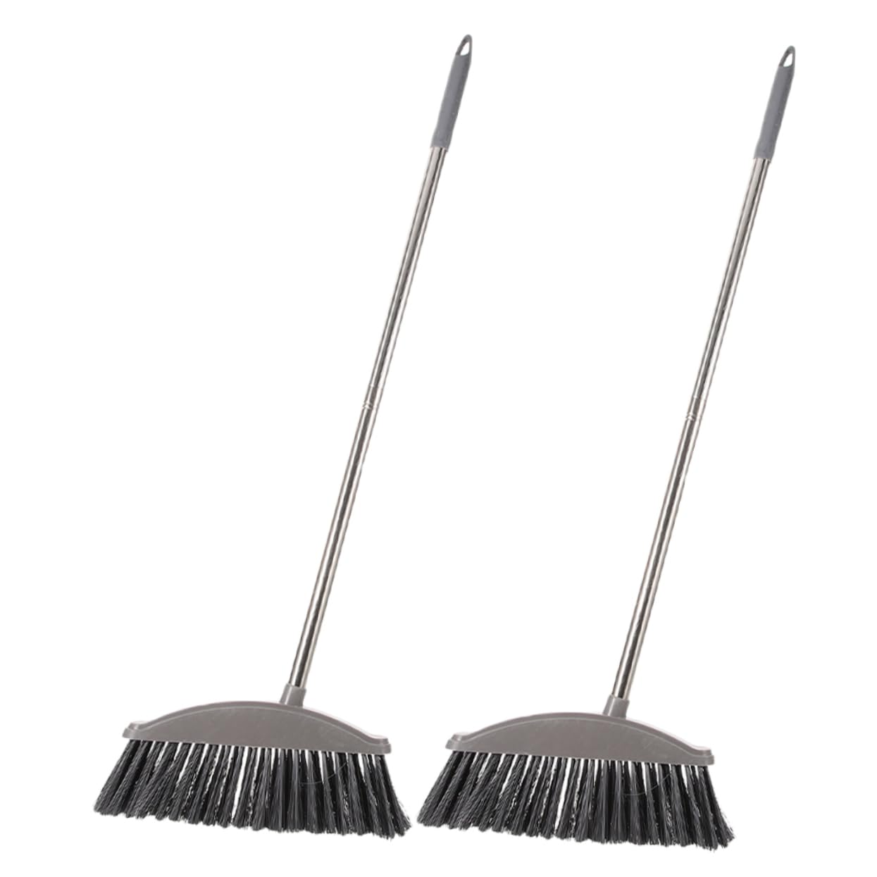 ULDIGI 2pcs Stainless Steel Broom Garden Broom Outdoor Large Broom Garbage Cleaning Supply Scrubbing Broom Trash Sweeping Besom Family Clean Broom Cleaning Broom Ground Sweeper Plastic