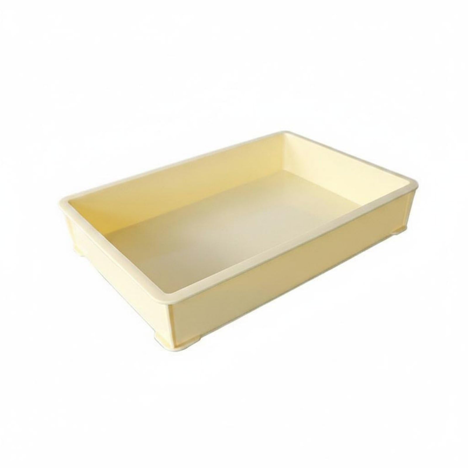 Cassetta Lievitazione Impasto Pizza Impilabile Contenitore Lievitazione Preparazione Rapida da Pulire Cassetta Portaimpasto per Pizzaioli, Bianco, Extra Grande 655 455 86mm