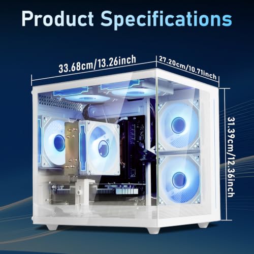 suevery Desktop Computer Prebuilt Gaming PC White | Ryzen 5 5500 Up 4.2 G 6cores 12threads 16G DDR4 RAM 512G SSD RX6500 XT 4G Gamer Home 4K Pro - Image 6