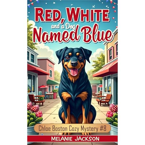 Red, White, and a Dog Named Blue Audiolibro Por Melanie Jackson arte de portada