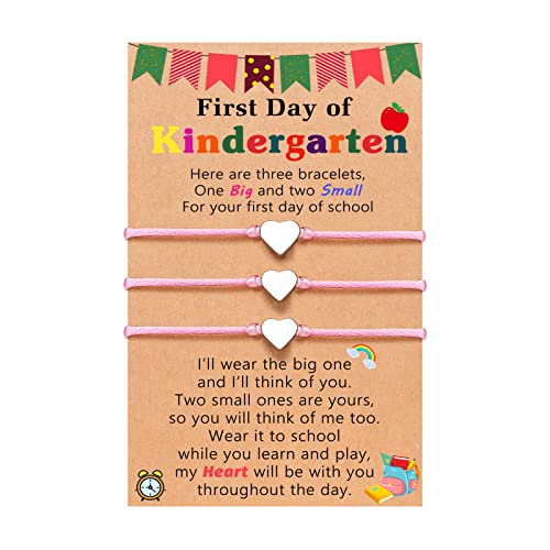 UNGENT THEM Back to School Gifts First Day of Kindergarten Bracelet Mommy and Me...
