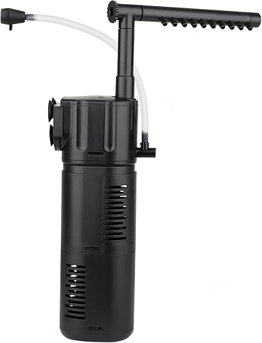 Miniatura 7 de hygger Filtro interno para acuario para tanque de 30 a 80 galones, filtro sumergible 4 en 1 ajustable para tanque de peces con sistema de aireación,