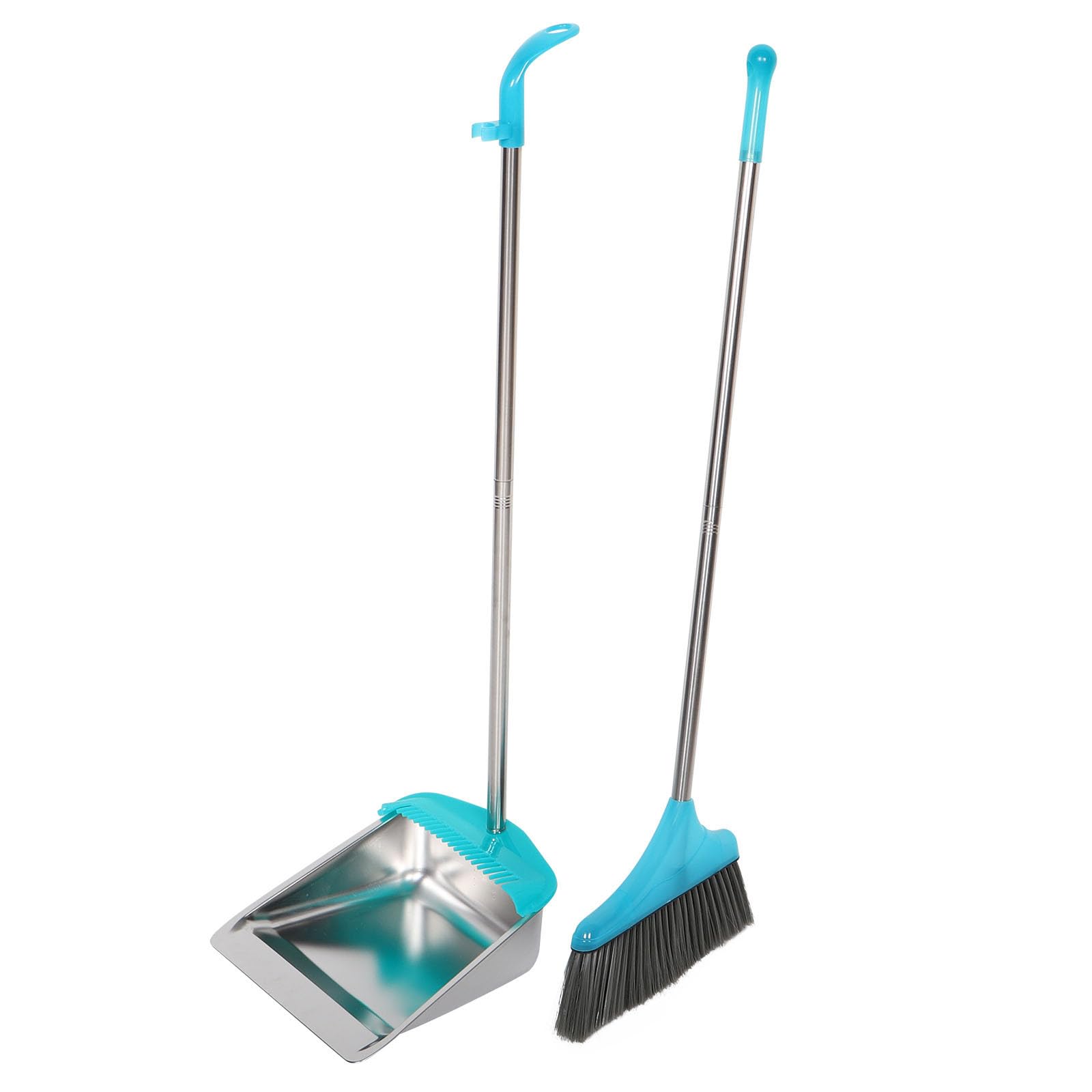 Veemoon Recogedor de Polvo Hogar de Acero Inoxidable y Plástico, Diseño Grueso y Fácil de Usar, Adecuado para Cocina y Oficina, Set de 1