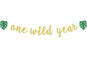 One Wild Year Banner for an Unforgettable First Birthday Celebration