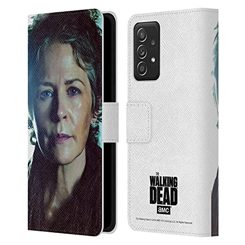 Étui en cuir Walking Dead Carol pour Galaxy A53 5G aux finitions soignées