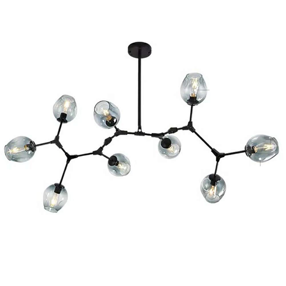FZQSXAZU Chandeliers,Modern Industry Sputnik Chandelier，Modern 3S Gold Ceilingd Century Adjustable Hanging Fixture for Kitchen Living Room Bedroom/Blue/9S