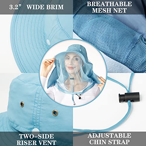 Image of Palmyth Head Net Hat, Sun Hat Safari Hat