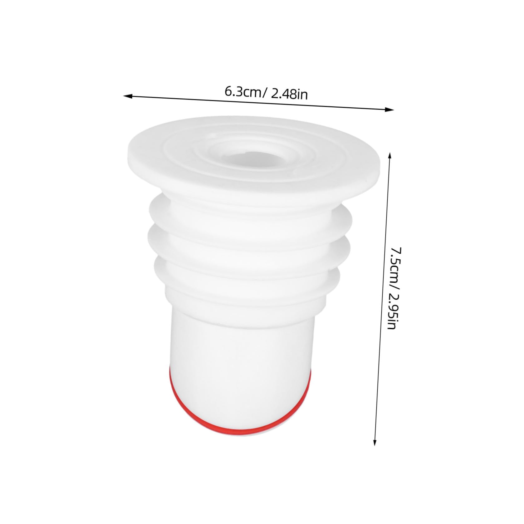 Paquete de 5 anillos de sellado de drenaje antiolor, resistentes a altas temperaturas, perfectos para instalación de baños y tuberías, eficaz prevención de reflujo y fiables