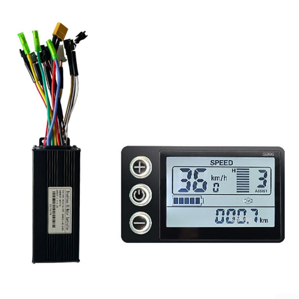 24v 36v 48v 350w 18a Elektrische Fiets E-bike Met S886 Lcd Display Paneel Duim Gashendel Scooter Bru