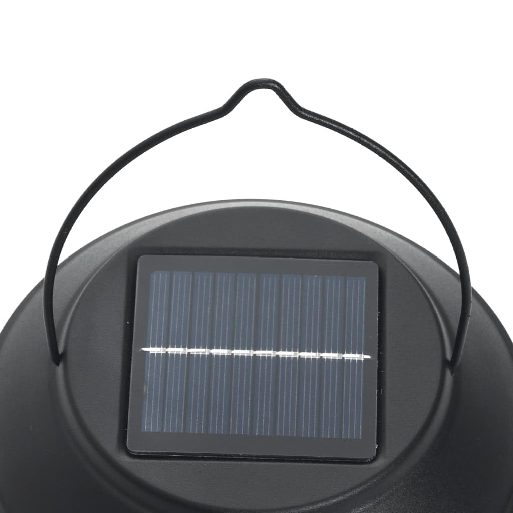 vidaXL Solar Außenwandleuchten 4 Stk., Außenwandleuchte Flackerndes Licht, Wandleuchte mit IP44-Schutzart, Außenleuchte Wandlampe, Weiß