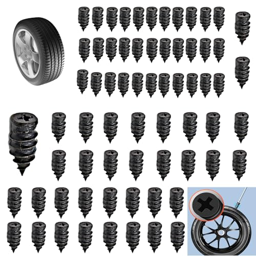 Image of 70 Pcs Tire Repair Rubber Nail, Self-Service Vacuum Tire Repair Nails for Car Motorcycle ATV Tire Puncture Repair (35S+35L)