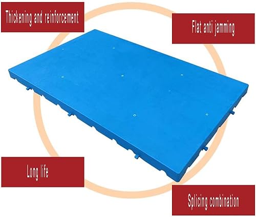 Miniatura 5 de Paleta de envío acoplada de plástico, almohadilla a prueba de humedad, almohadillas de rejilla de almacenamiento de seguridad, diseño entrelazado