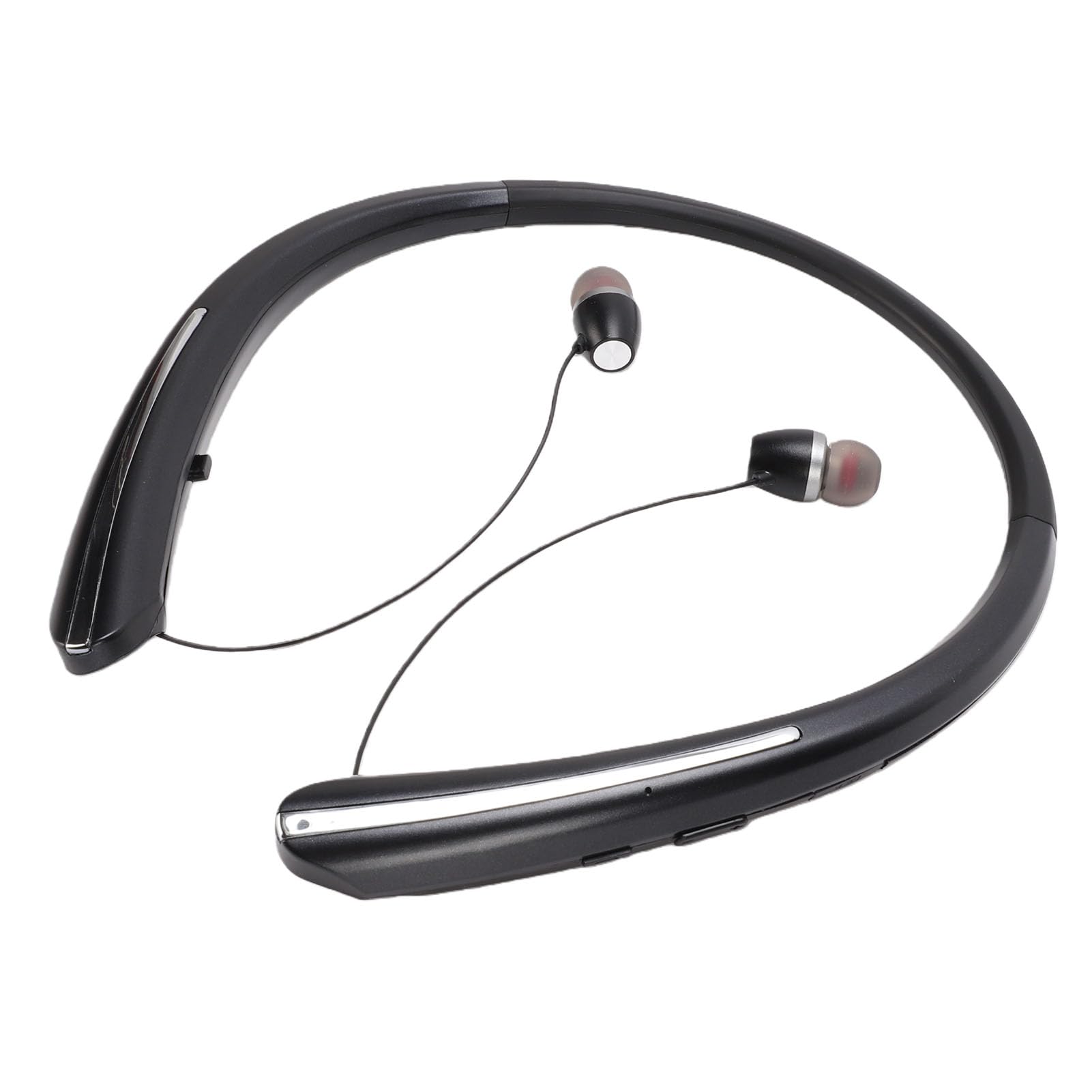 Matybobe Cuffie Neckband IPX5 Antitraspirante, Batteria 24 Ore per (Black)