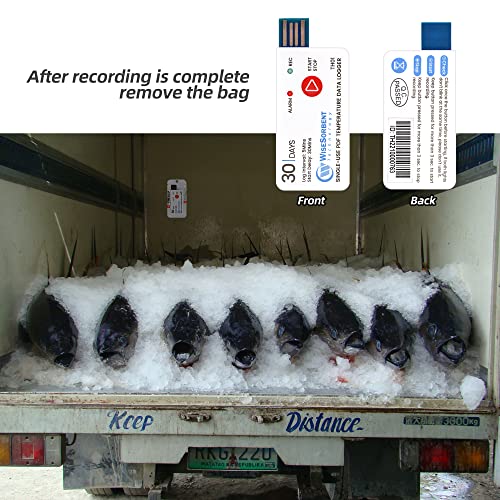 Wisesorb 1 Pack Usb Temperature Data Logger 10000 Records Cover 30Days Use For Single-Use Trip Cold Chain Fresh Tag, Ip67 #TOP3