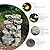 KAISOKU Solar Water Fountain Outdoor Garden, 24" H Cascading Stone Design 5 Tier Rock Feature Outdoor Fountains Waterfalls with Light, Pump Solar Panel for Patio, Deck, Porch, Backyard Home Décor